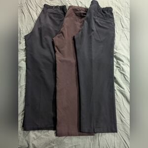 Lot of 3 Haggar Pants Dress Slacks - Mens 38 x 31